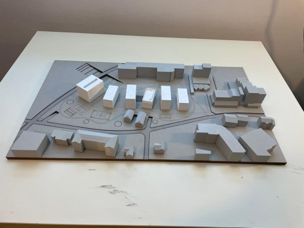 Laserjsko rezan arhitekturni model naselja